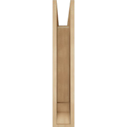 Ekena Millwork - BKTUR055X20X32OLY01RCPR - Timberthane Faux Wood Olympic Style Bracket, Traditional Ends, 5 1/2"W x 20"D x 32"H, Primed Tan