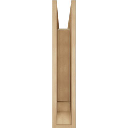 Ekena Millwork - BKTUR055X22X30OLY01RCPR - Timberthane Faux Wood Olympic Style Bracket, Traditional Ends, 5 1/2"W x 22"D x 30"H, Primed Tan