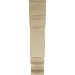 Ekena Millwork - BKTUR055X24X28OLY01RCPR - Timberthane Faux Wood Olympic Style Bracket, Traditional Ends, 5 1/2"W x 24"D x 28"H, Primed Tan