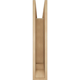 Ekena Millwork - BKTUR055X26X30OLY01RCPR - Timberthane Faux Wood Olympic Style Bracket, Traditional Ends, 5 1/2"W x 26"D x 30"H, Primed Tan