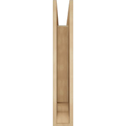 Ekena Millwork - BKTUR055X26X34OLY01RCPR - Timberthane Faux Wood Olympic Style Bracket, Traditional Ends, 5 1/2"W x 26"D x 34"H, Primed Tan