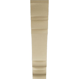 Ekena Millwork - BKTUR055X28X28OLY01RCPR - Timberthane Faux Wood Olympic Style Bracket, Traditional Ends, 5 1/2"W x 28"D x 28"H, Primed Tan