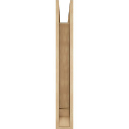 Ekena Millwork - BKTUR055X28X40OLY01RCPR - Timberthane Faux Wood Olympic Style Bracket, Traditional Ends, 5 1/2"W x 28"D x 40"H, Primed Tan