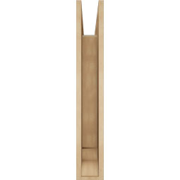 Ekena Millwork - BKTUR055X30X36OLY01RCPR - Timberthane Faux Wood Olympic Style Bracket, Traditional Ends, 5 1/2"W x 30"D x 36"H, Primed Tan