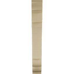 Ekena Millwork - BKTUR055X30X42OLY01RCPR - Timberthane Faux Wood Olympic Style Bracket, Traditional Ends, 5 1/2"W x 30"D x 42"H, Primed Tan