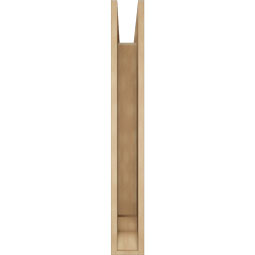 Ekena Millwork - BKTUR055X30X42OLY01RCPR - Timberthane Faux Wood Olympic Style Bracket, Traditional Ends, 5 1/2"W x 30"D x 42"H, Primed Tan