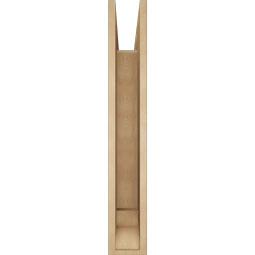 Ekena Millwork - BKTUR055X32X36OLY01RCPR - Timberthane Faux Wood Olympic Style Bracket, Traditional Ends, 5 1/2"W x 32"D x 36"H, Primed Tan