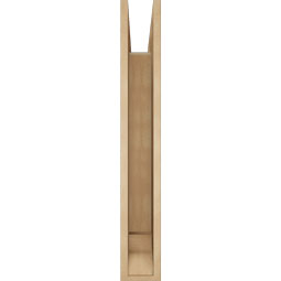 Ekena Millwork - BKTUR055X32X38OLY01RCPR - Timberthane Faux Wood Olympic Style Bracket, Traditional Ends, 5 1/2"W x 32"D x 38"H, Primed Tan