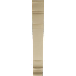 Ekena Millwork - BKTUR055X32X40OLY01RCPR - Timberthane Faux Wood Olympic Style Bracket, Traditional Ends, 5 1/2"W x 32"D x 40"H, Primed Tan