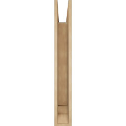 Ekena Millwork - BKTUR055X32X40OLY01RCPR - Timberthane Faux Wood Olympic Style Bracket, Traditional Ends, 5 1/2"W x 32"D x 40"H, Primed Tan