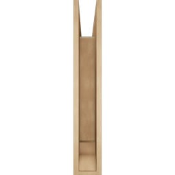 Ekena Millwork - BKTUR055X34X34OLY01RCPR - Timberthane Faux Wood Olympic Style Bracket, Traditional Ends, 5 1/2"W x 34"D x 34"H, Primed Tan