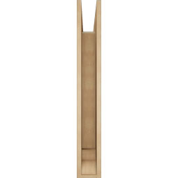 Ekena Millwork - BKTUR055X34X40OLY01RCPR - Timberthane Faux Wood Olympic Style Bracket, Traditional Ends, 5 1/2"W x 34"D x 40"H, Primed Tan