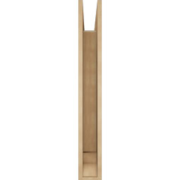 Ekena Millwork - BKTUR055X34X42OLY01RCPR - Timberthane Faux Wood Olympic Style Bracket, Traditional Ends, 5 1/2"W x 34"D x 42"H, Primed Tan