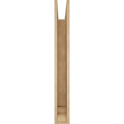 Ekena Millwork - BKTUR055X34X46OLY01RCPR - Timberthane Faux Wood Olympic Style Bracket, Traditional Ends, 5 1/2"W x 34"D x 46"H, Primed Tan