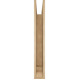 Ekena Millwork - BKTUR055X36X40OLY01RCPR - Timberthane Faux Wood Olympic Style Bracket, Traditional Ends, 5 1/2"W x 36"D x 40"H, Primed Tan