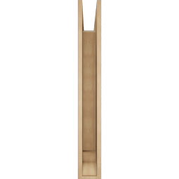 Ekena Millwork - BKTUR055X36X42OLY01RCPR - Timberthane Faux Wood Olympic Style Bracket, Traditional Ends, 5 1/2"W x 36"D x 42"H, Primed Tan