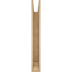 Ekena Millwork - BKTUR055X36X44OLY01RCPR - Timberthane Faux Wood Olympic Style Bracket, Traditional Ends, 5 1/2"W x 36"D x 44"H, Primed Tan