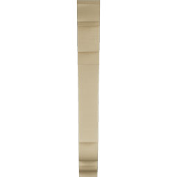 Ekena Millwork - BKTUR055X36X48OLY01RCPR - Timberthane Faux Wood Olympic Style Bracket, Traditional Ends, 5 1/2"W x 36"D x 48"H, Primed Tan