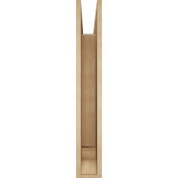 Ekena Millwork - BKTUR055X38X38OLY01RCPR - Timberthane Faux Wood Olympic Style Bracket, Traditional Ends, 5 1/2"W x 38"D x 38"H, Primed Tan