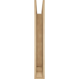 Ekena Millwork - BKTUR055X38X42OLY01RCPR - Timberthane Faux Wood Olympic Style Bracket, Traditional Ends, 5 1/2"W x 38"D x 42"H, Primed Tan