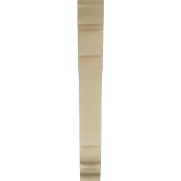 Ekena Millwork - BKTUR055X38X44OLY01RCPR - Timberthane Faux Wood Olympic Style Bracket, Traditional Ends, 5 1/2"W x 38"D x 44"H, Primed Tan