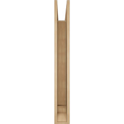 Ekena Millwork - BKTUR055X38X44OLY01RCPR - Timberthane Faux Wood Olympic Style Bracket, Traditional Ends, 5 1/2"W x 38"D x 44"H, Primed Tan