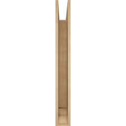 Ekena Millwork - BKTUR055X38X46OLY01RCPR - Timberthane Faux Wood Olympic Style Bracket, Traditional Ends, 5 1/2"W x 38"D x 46"H, Primed Tan