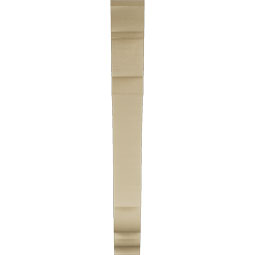 Ekena Millwork - BKTUR055X42X48OLY01RCPR - Timberthane Faux Wood Olympic Style Bracket, Traditional Ends, 5 1/2"W x 42"D x 48"H, Primed Tan