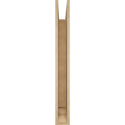Ekena Millwork - BKTUR055X42X48OLY01RCPR - Timberthane Faux Wood Olympic Style Bracket, Traditional Ends, 5 1/2"W x 42"D x 48"H, Primed Tan
