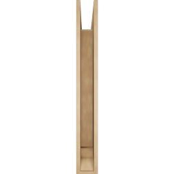 Ekena Millwork - BKTUR055X44X44OLY01RCPR - Timberthane Faux Wood Olympic Style Bracket, Traditional Ends, 5 1/2"W x 44"D x 44"H, Primed Tan