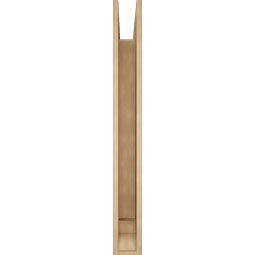 Ekena Millwork - BKTUR055X44X48OLY01RCPR - Timberthane Faux Wood Olympic Style Bracket, Traditional Ends, 5 1/2"W x 44"D x 48"H, Primed Tan