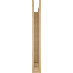 Ekena Millwork - BKTUR055X46X46OLY01RCPR - Timberthane Faux Wood Olympic Style Bracket, Traditional Ends, 5 1/2"W x 46"D x 46"H, Primed Tan