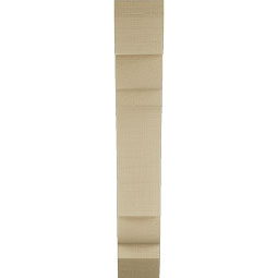 Ekena Millwork - BKTUR035X14X22OLY06RCPR - Timberthane Faux Wood Olympic Style Bracket, Slat Ends, 3 1/2"W x 14"D x 22"H, Primed Tan