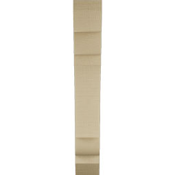 Ekena Millwork - BKTUR035X16X24OLY06RCPR - Timberthane Faux Wood Olympic Style Bracket, Slat Ends, 3 1/2"W x 16"D x 24"H, Primed Tan