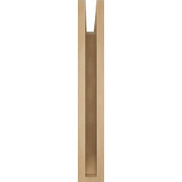 Ekena Millwork - BKTUR035X16X24OLY06RCPR - Timberthane Faux Wood Olympic Style Bracket, Slat Ends, 3 1/2"W x 16"D x 24"H, Primed Tan