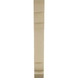 Ekena Millwork - BKTUR035X16X28OLY06RCPR - Timberthane Faux Wood Olympic Style Bracket, Slat Ends, 3 1/2"W x 16"D x 28"H, Primed Tan