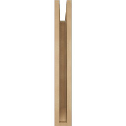 Ekena Millwork - BKTUR035X18X26OLY06RCPR - Timberthane Faux Wood Olympic Style Bracket, Slat Ends, 3 1/2"W x 18"D x 26"H, Primed Tan