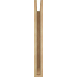 Ekena Millwork - BKTUR035X18X30OLY06RCPR - Timberthane Faux Wood Olympic Style Bracket, Slat Ends, 3 1/2"W x 18"D x 30"H, Primed Tan