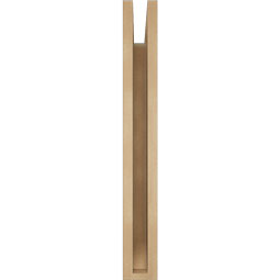 Ekena Millwork - BKTUR035X20X28OLY06RCPR - Timberthane Faux Wood Olympic Style Bracket, Slat Ends, 3 1/2"W x 20"D x 28"H, Primed Tan