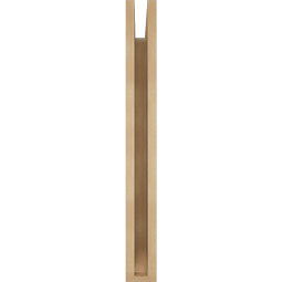 Ekena Millwork - BKTUR035X20X32OLY06RCPR - Timberthane Faux Wood Olympic Style Bracket, Slat Ends, 3 1/2"W x 20"D x 32"H, Primed Tan