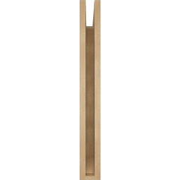 Ekena Millwork - BKTUR035X22X30OLY06RCPR - Timberthane Faux Wood Olympic Style Bracket, Slat Ends, 3 1/2"W x 22"D x 30"H, Primed Tan