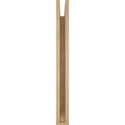 Ekena Millwork - BKTUR035X22X34OLY06RCPR - Timberthane Faux Wood Olympic Style Bracket, Slat Ends, 3 1/2"W x 22"D x 34"H, Primed Tan