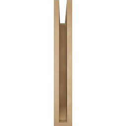 Ekena Millwork - BKTUR035X24X24OLY06RCPR - Timberthane Faux Wood Olympic Style Bracket, Slat Ends, 3 1/2"W x 24"D x 24"H, Primed Tan