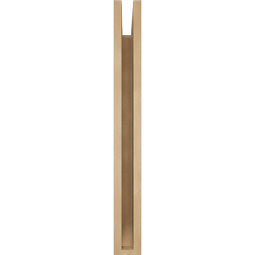 Ekena Millwork - BKTUR035X24X32OLY06RCPR - Timberthane Faux Wood Olympic Style Bracket, Slat Ends, 3 1/2"W x 24"D x 32"H, Primed Tan