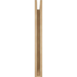 Ekena Millwork - BKTUR035X24X36OLY06RCPR - Timberthane Faux Wood Olympic Style Bracket, Slat Ends, 3 1/2"W x 24"D x 36"H, Primed Tan