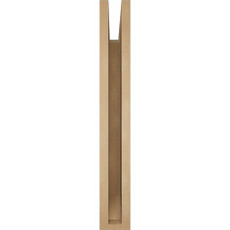 Ekena Millwork - BKTUR035X26X26OLY06RCPR - Timberthane Faux Wood Olympic Style Bracket, Slat Ends, 3 1/2"W x 26"D x 26"H, Primed Tan