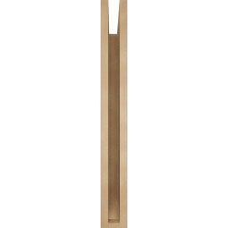 Ekena Millwork - BKTUR035X26X30OLY06RCPR - Timberthane Faux Wood Olympic Style Bracket, Slat Ends, 3 1/2"W x 26"D x 30"H, Primed Tan