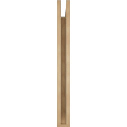 Ekena Millwork - BKTUR035X26X34OLY06RCPR - Timberthane Faux Wood Olympic Style Bracket, Slat Ends, 3 1/2"W x 26"D x 34"H, Primed Tan