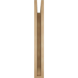 Ekena Millwork - BKTUR035X28X28OLY06RCPR - Timberthane Faux Wood Olympic Style Bracket, Slat Ends, 3 1/2"W x 28"D x 28"H, Primed Tan