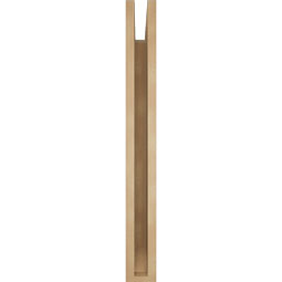 Ekena Millwork - BKTUR035X28X32OLY06RCPR - Timberthane Faux Wood Olympic Style Bracket, Slat Ends, 3 1/2"W x 28"D x 32"H, Primed Tan
